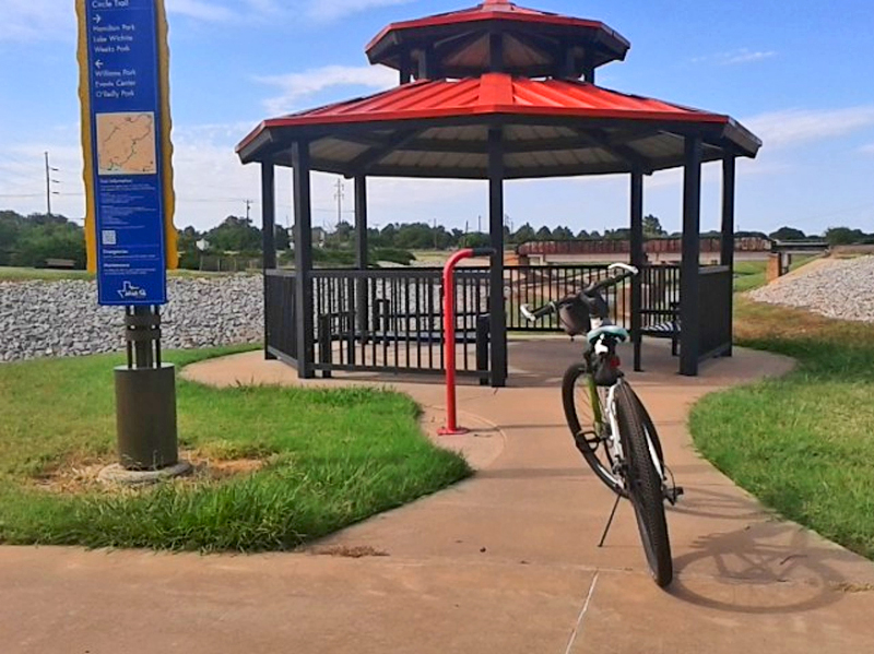 Circle Trail Pavilion and bike station